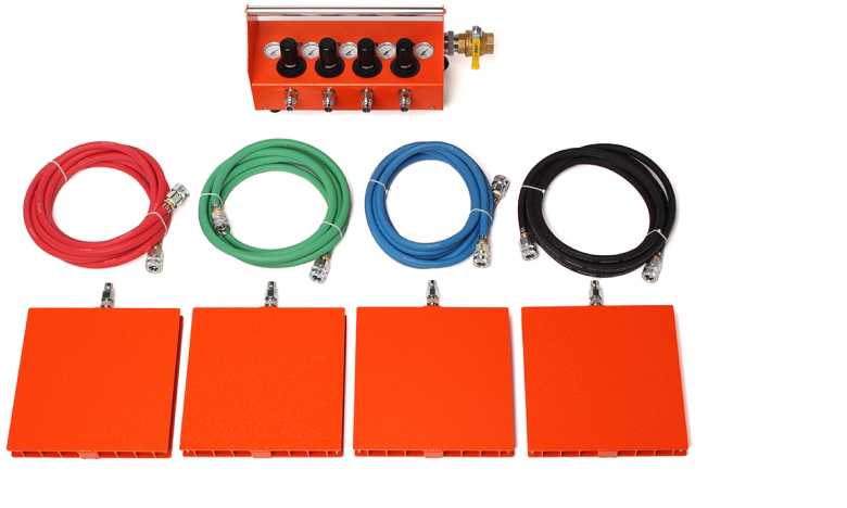 manufacturing product image air caster rigging system